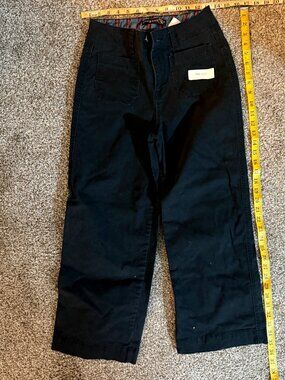 One5One Black Cropped Pants Womens 2 W26